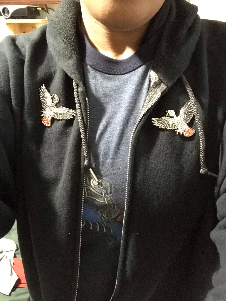 African Grey Mech Pin – Macabre...ish